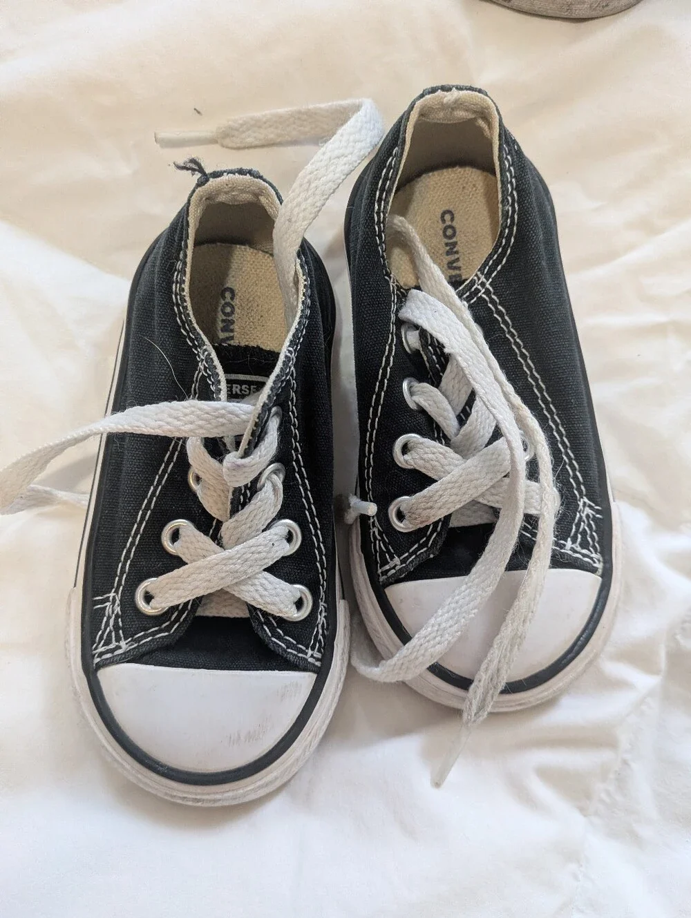Black Toddler Converse Sneakers 5
